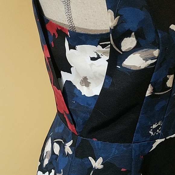 NWT Cynthia Steffe Elodie Floral V Neck Dress 6 - Picture 5 of 8